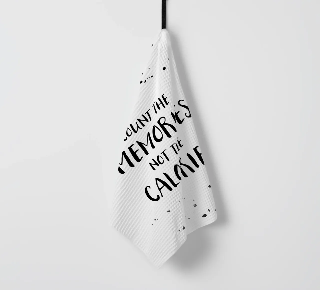 Text Art COUNT THE MEMORIES canovaccio da cucina da Melanie Viola