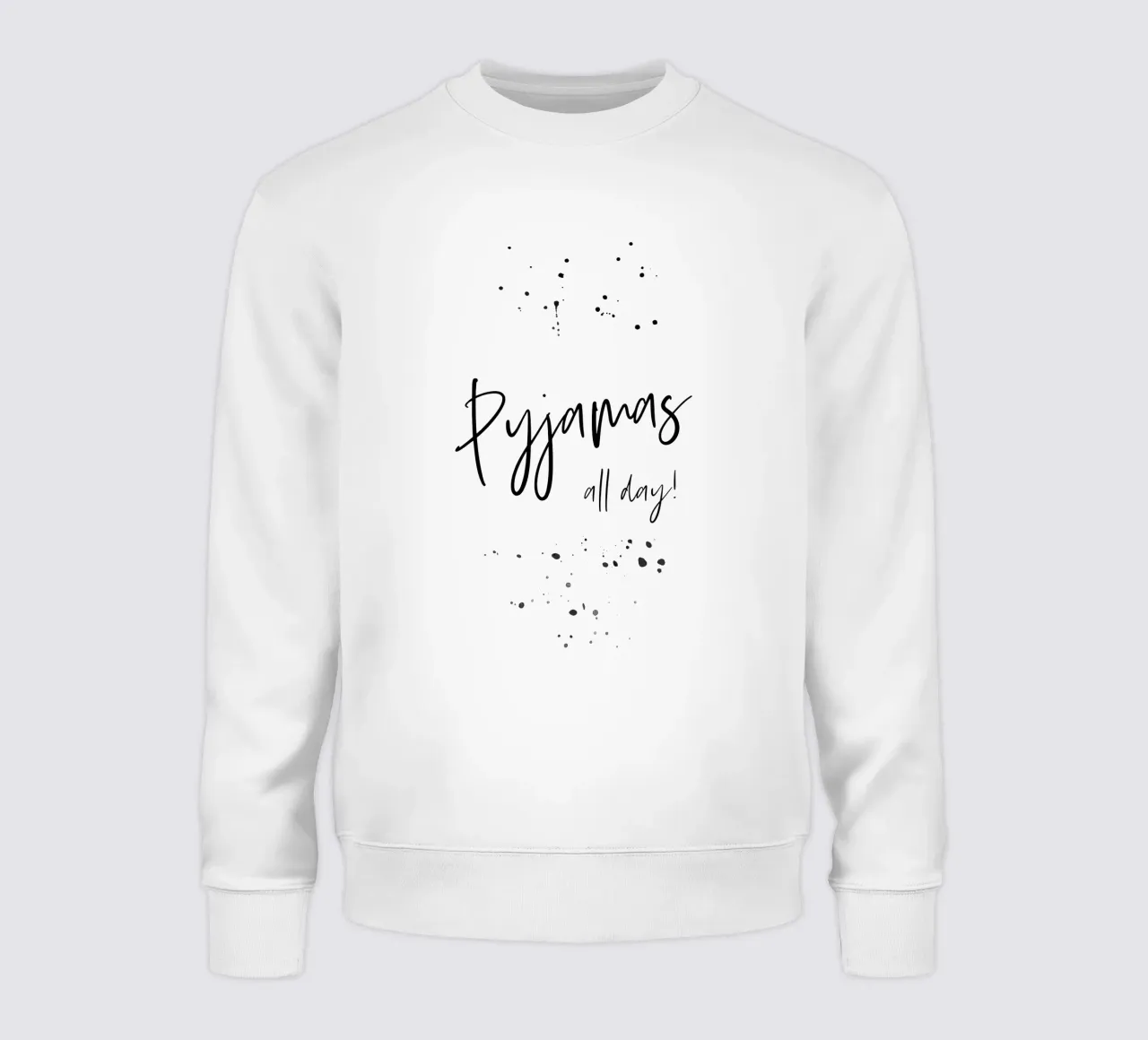 Text Art PYJAMAS ALL DAY felpa da Melanie Viola