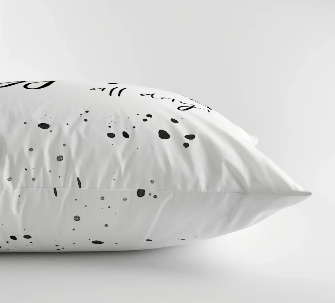 Text Art PYJAMAS ALL DAY cuscino da Melanie Viola