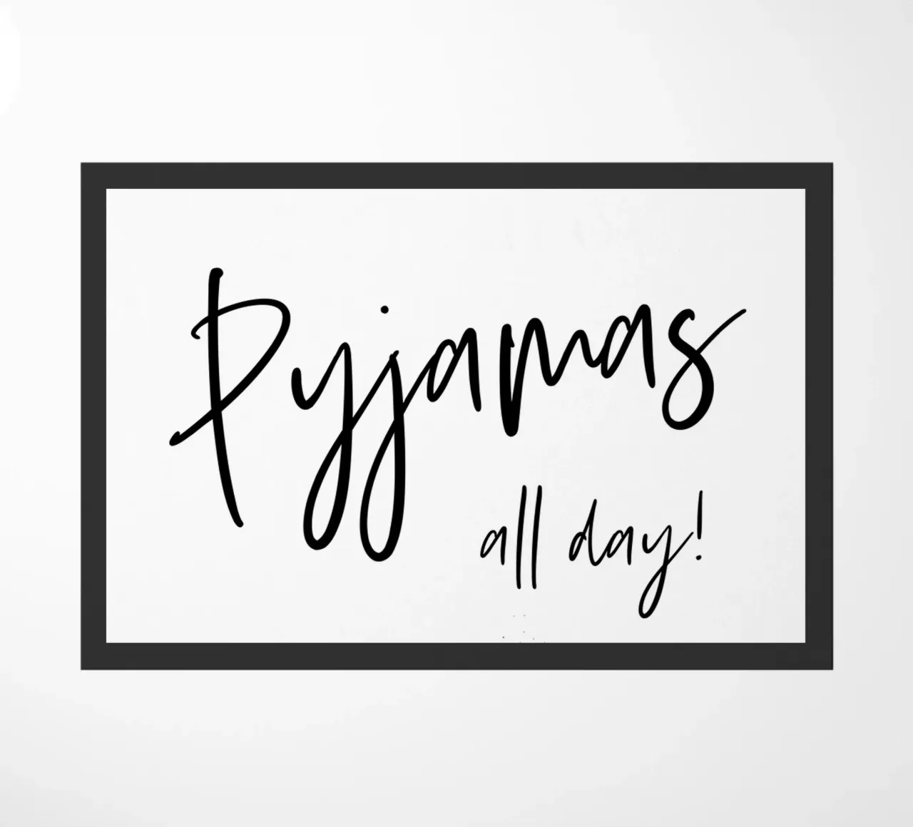 Text Art PYJAMAS ALL DAY zerbino da Melanie Viola