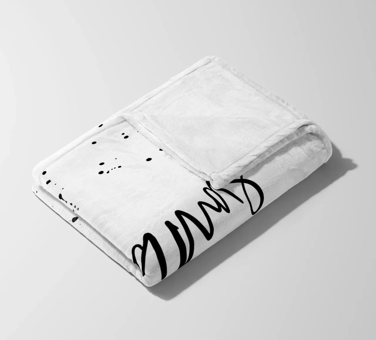 Text Art PYJAMAS ALL DAY coperta in pile da Melanie Viola