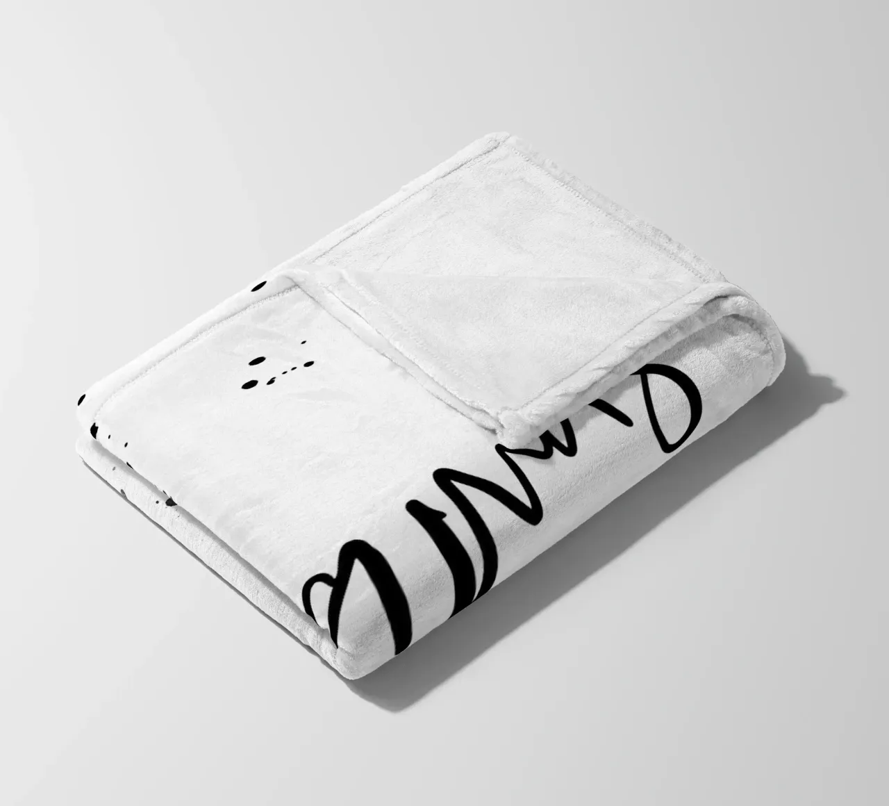 Text Art PYJAMAS ALL DAY coperta in pile da Melanie Viola