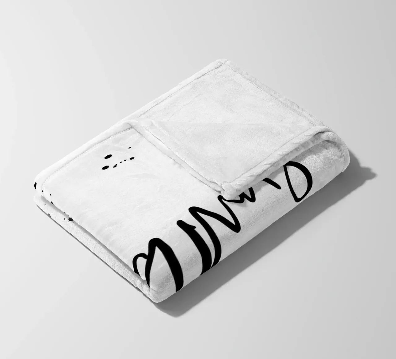 Text Art PYJAMAS ALL DAY coperta in pile da Melanie Viola