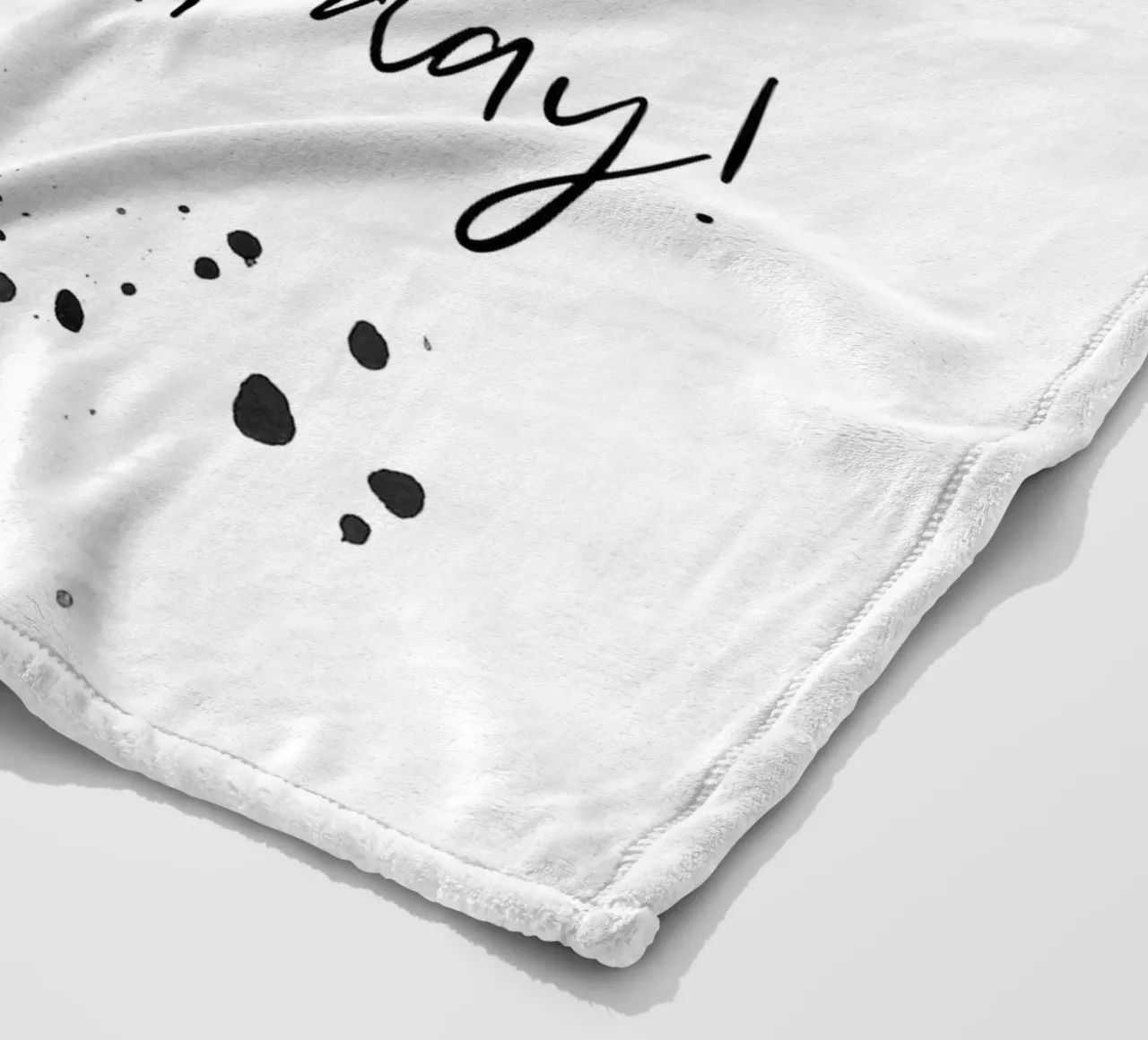 Text Art PYJAMAS ALL DAY coperta in pile da Melanie Viola