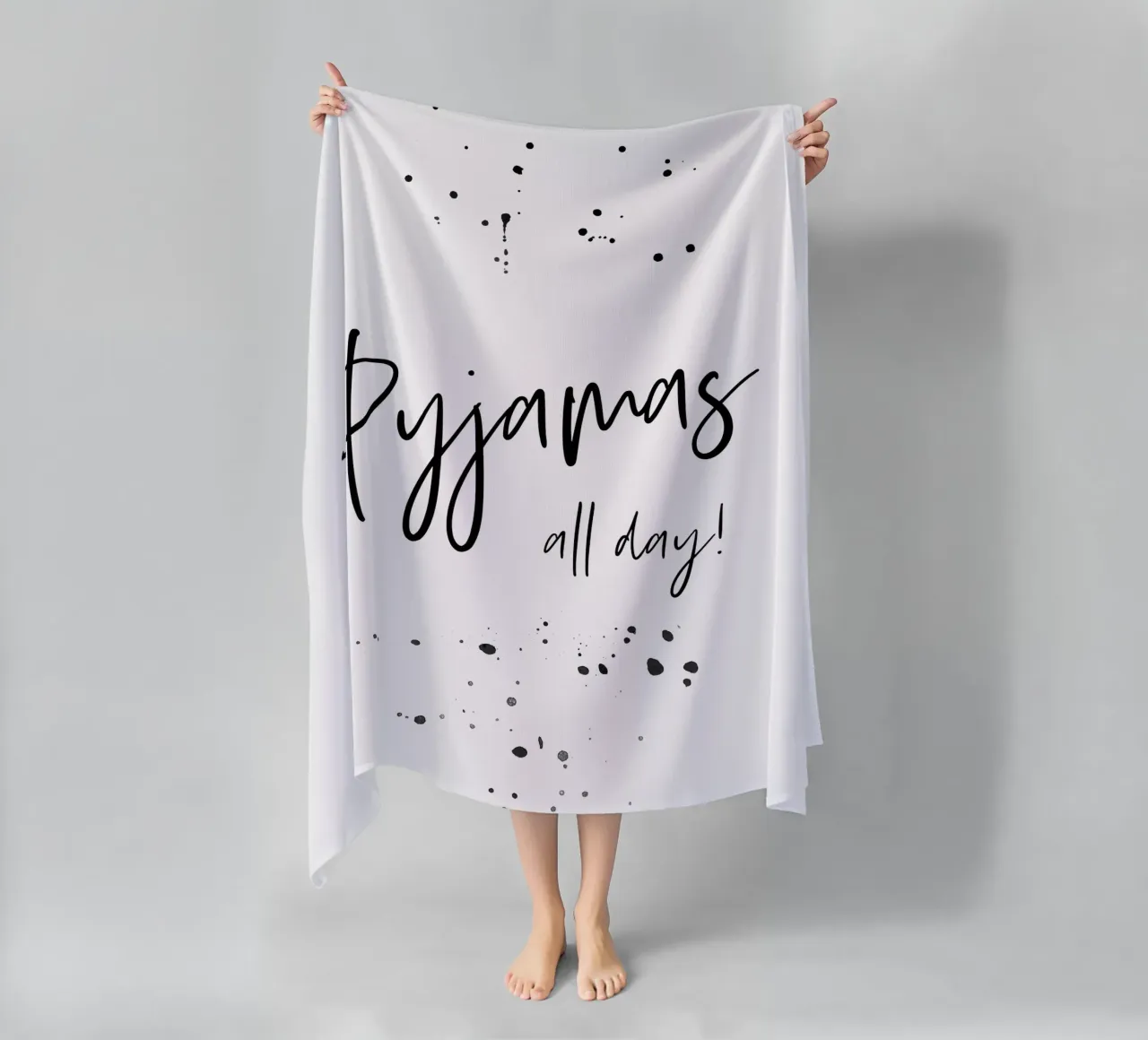 Text Art PYJAMAS ALL DAY telo mare da Melanie Viola