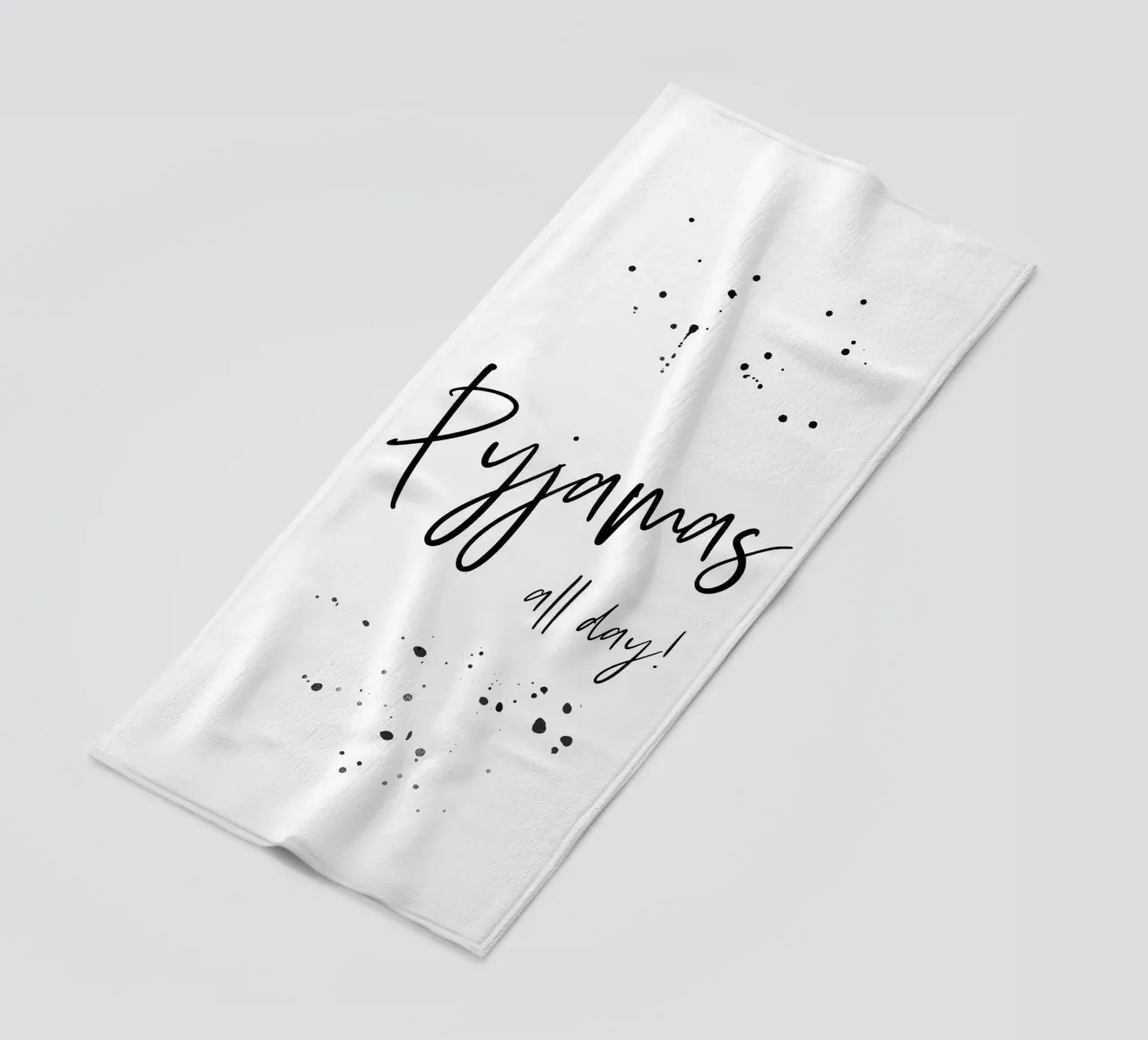 Text Art PYJAMAS ALL DAY telo mare da Melanie Viola