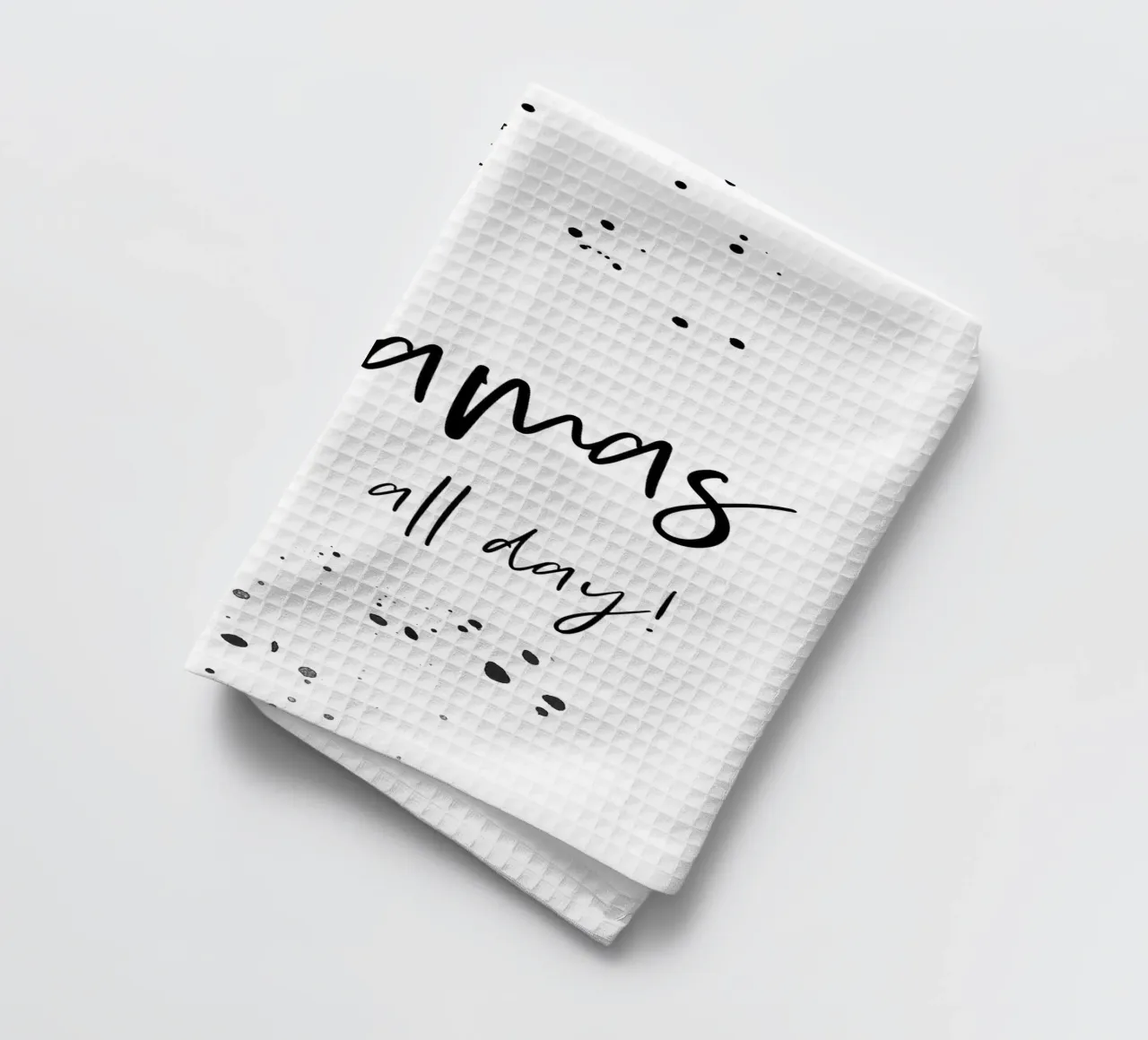 Text Art PYJAMAS ALL DAY canovaccio da cucina da Melanie Viola