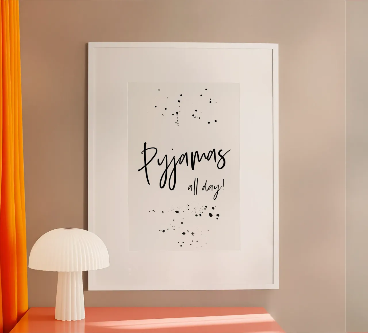 Text Art PYJAMAS ALL DAY carta hahnemühle da Melanie Viola