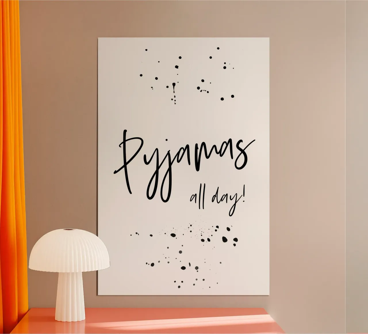 Text Art PYJAMAS ALL DAY carta hahnemühle da Melanie Viola