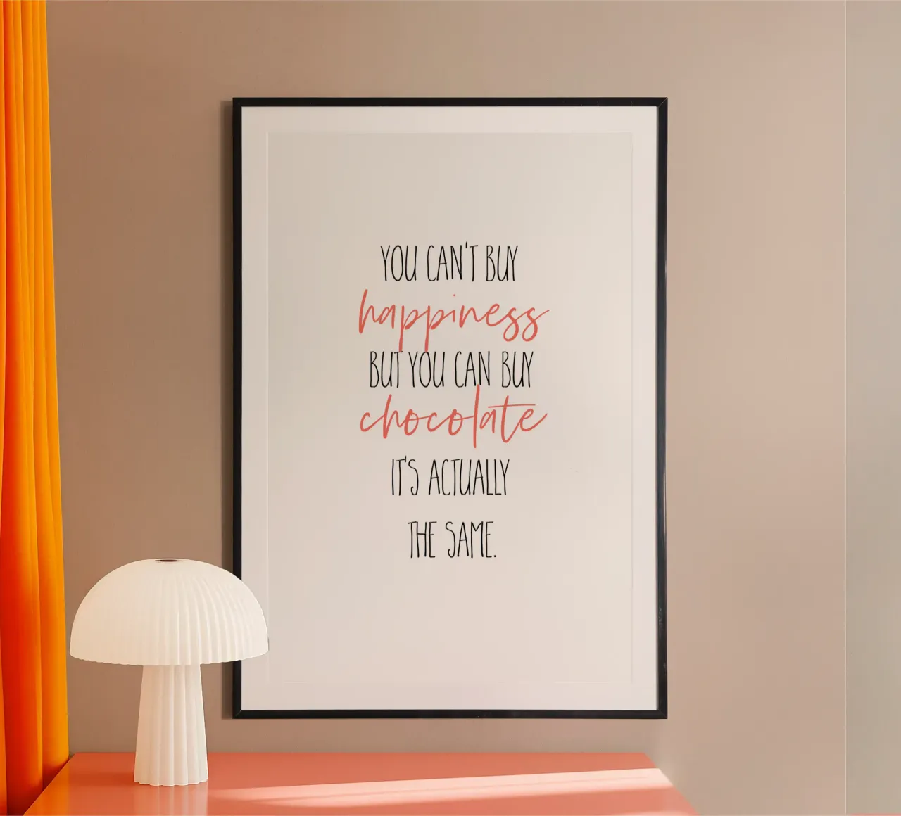YOU CAN’T BUY HAPPINESS – BUT CHOCOLATE hahnemühle by Melanie Viola