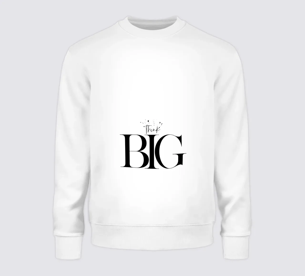 Text Art THINK BIG felpa da Melanie Viola