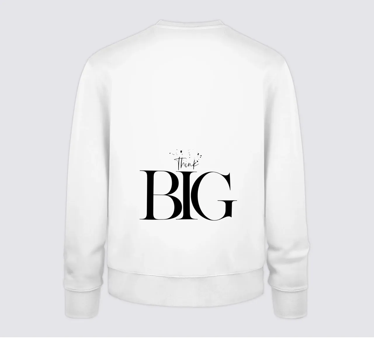 Text Art THINK BIG sweatshirt van Melanie Viola