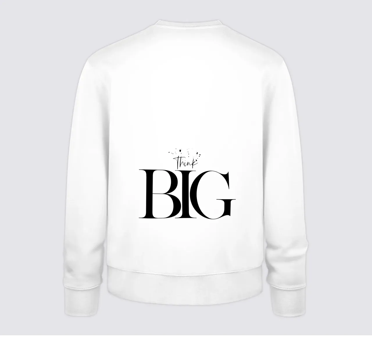 Text Art THINK BIG felpa da Melanie Viola