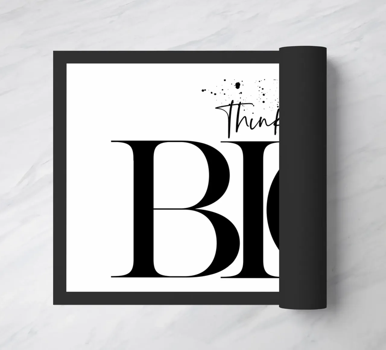 Text Art THINK BIG zerbino da Melanie Viola