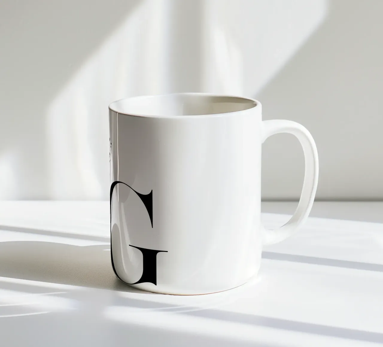 Text Art THINK BIG tazza in ceramica da Melanie Viola