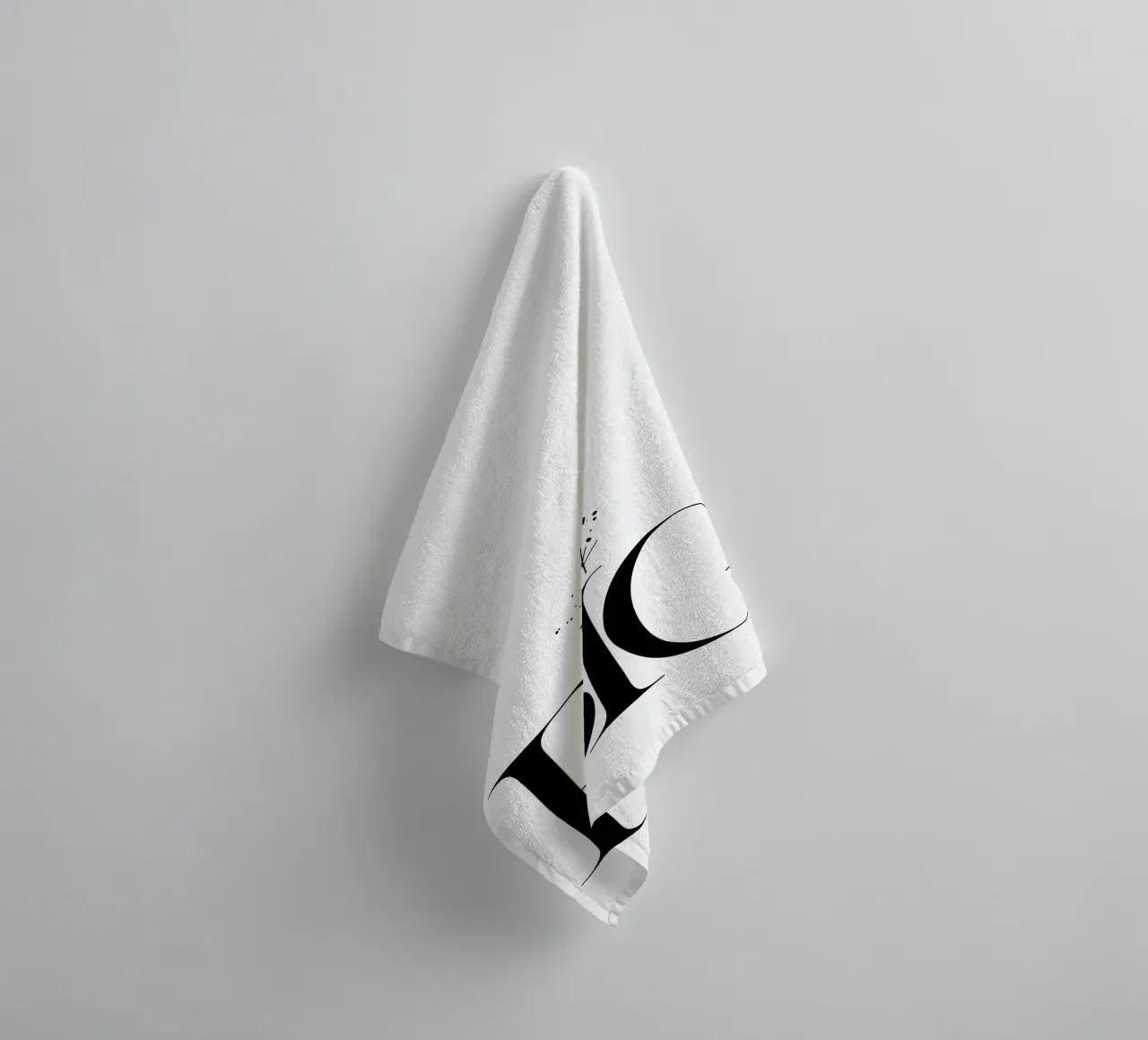 Text Art THINK BIG asciugamano da bagno da Melanie Viola