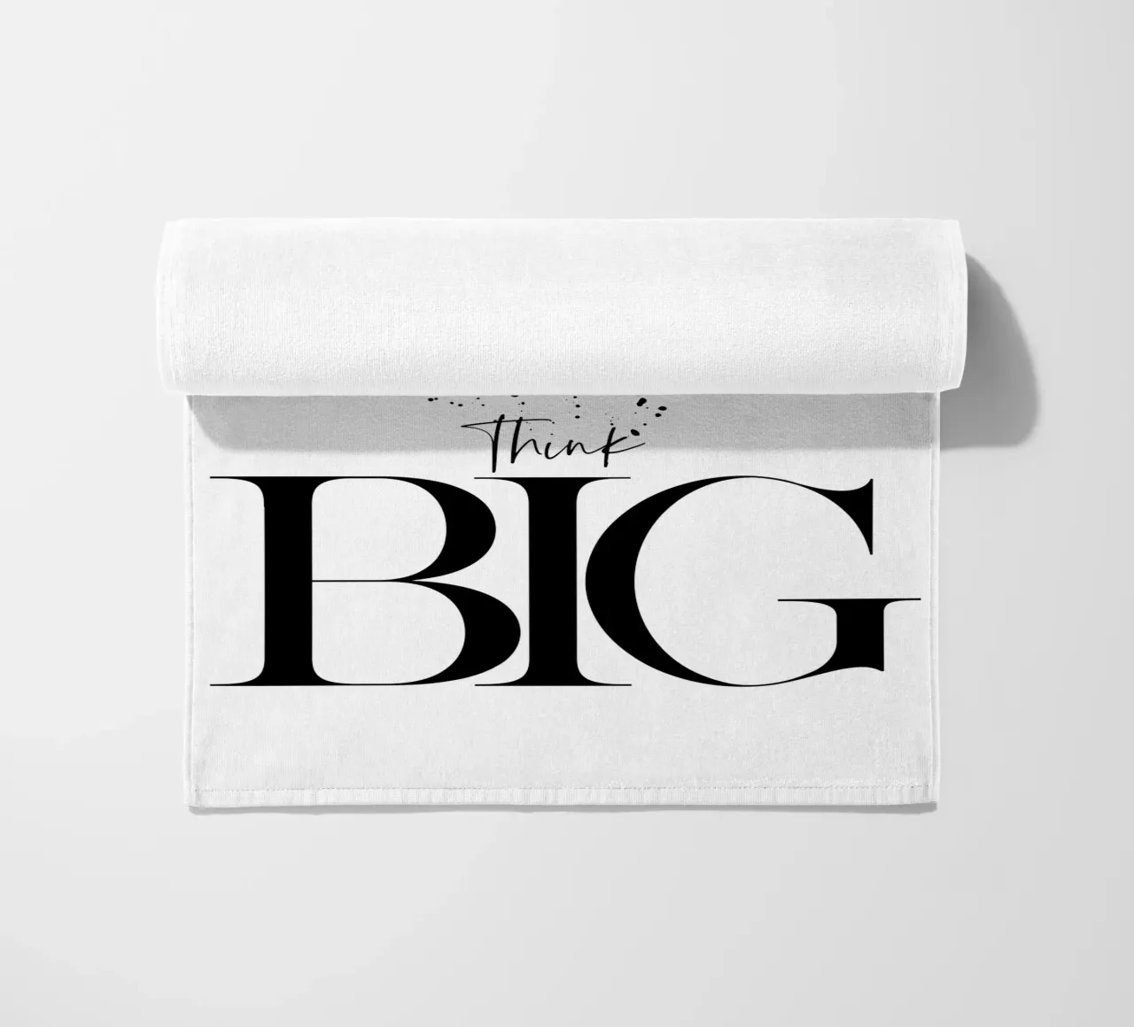 Text Art THINK BIG telo mare da Melanie Viola