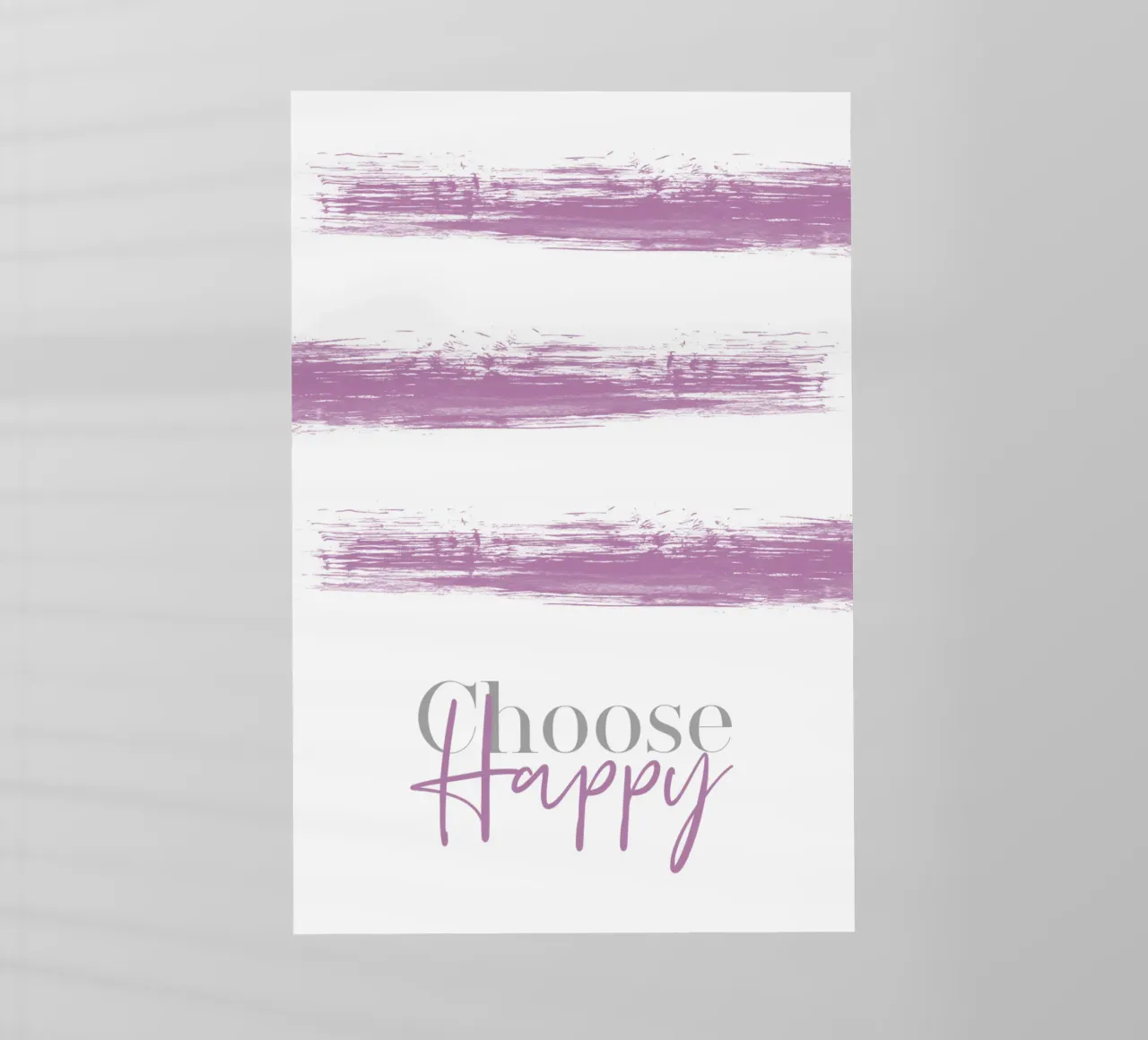 Text Art CHOOSE HAPPY pink pellicola backlit da Melanie Viola