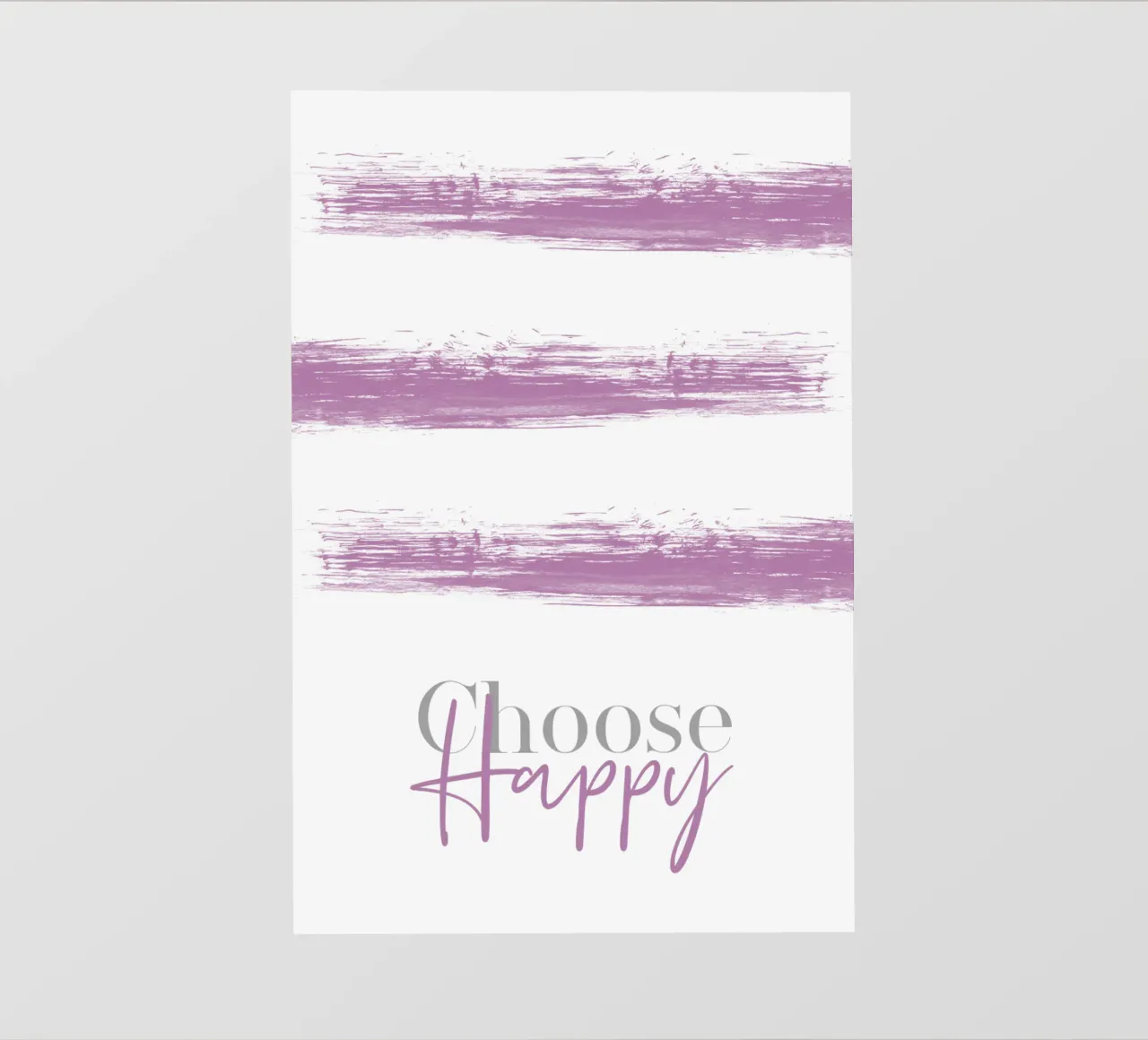 Text Art CHOOSE HAPPY pink pellicola backlit da Melanie Viola
