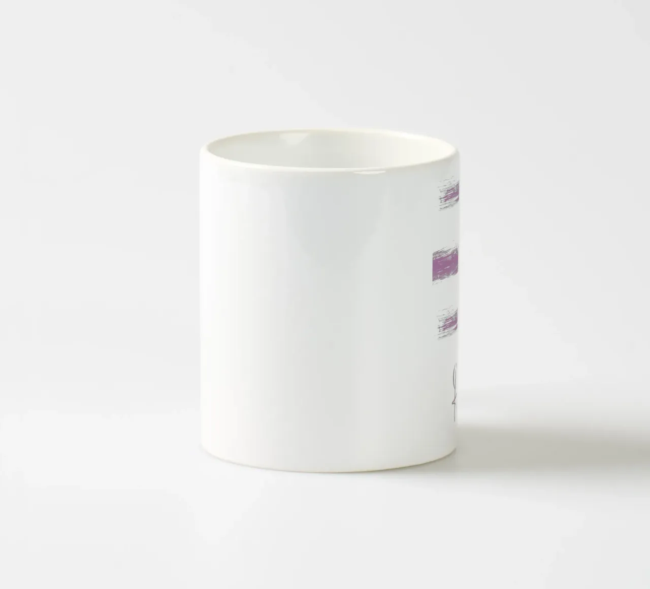 Text Art CHOOSE HAPPY pink tazza in ceramica da Melanie Viola