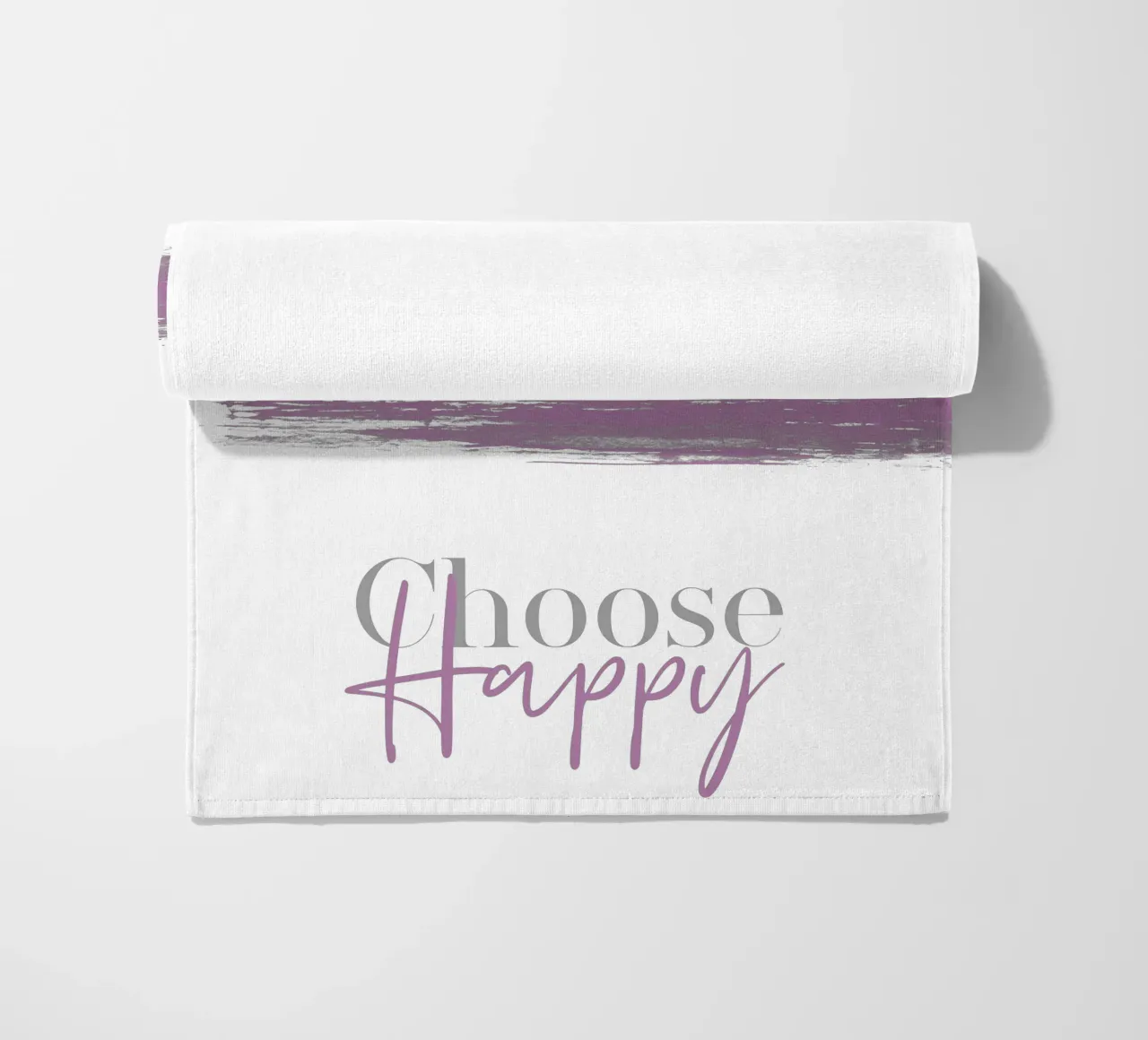 Text Art CHOOSE HAPPY pink telo mare da Melanie Viola