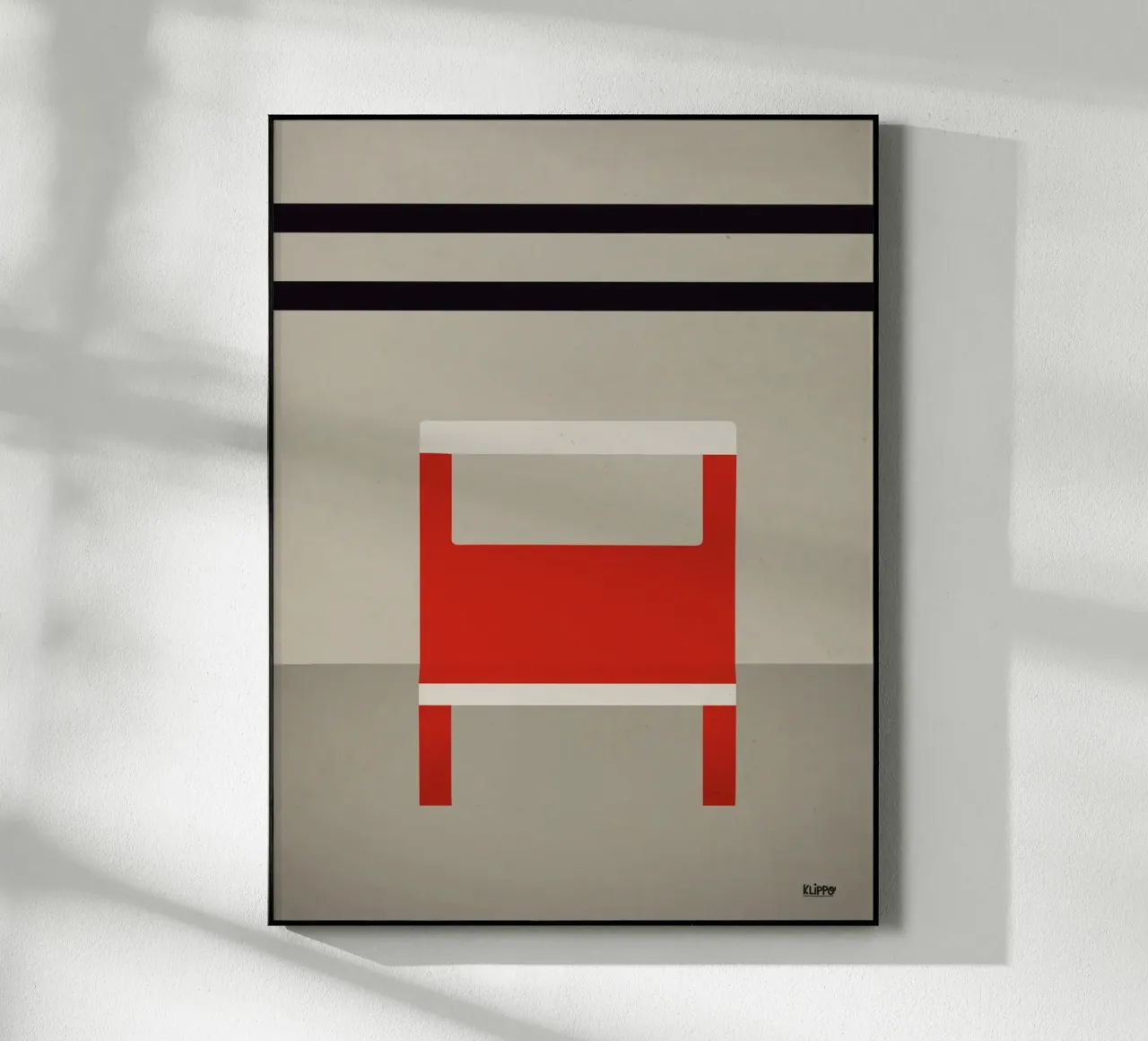 Minimal - Sedia rossa plexiglass da Spunk