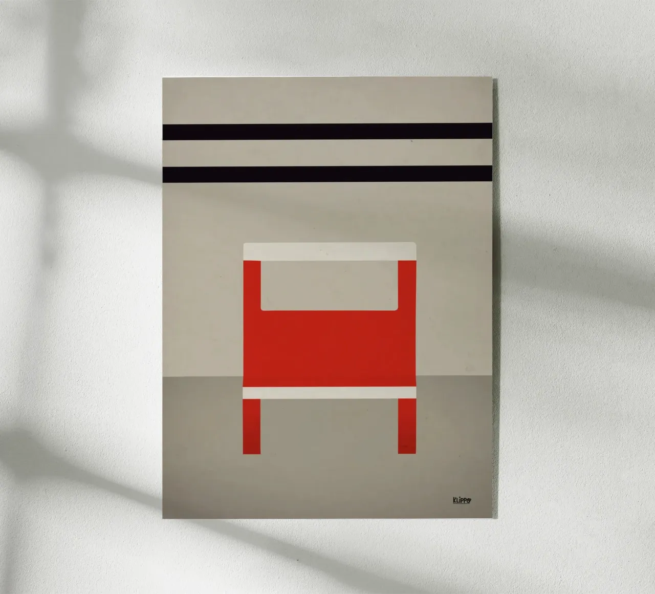 Minimal - Sedia rossa plexiglass da Spunk