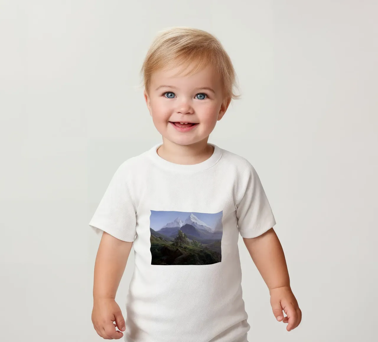 Caspar David Friedrich - The Watzmann Baby T-Shirt von Timeless Artworks