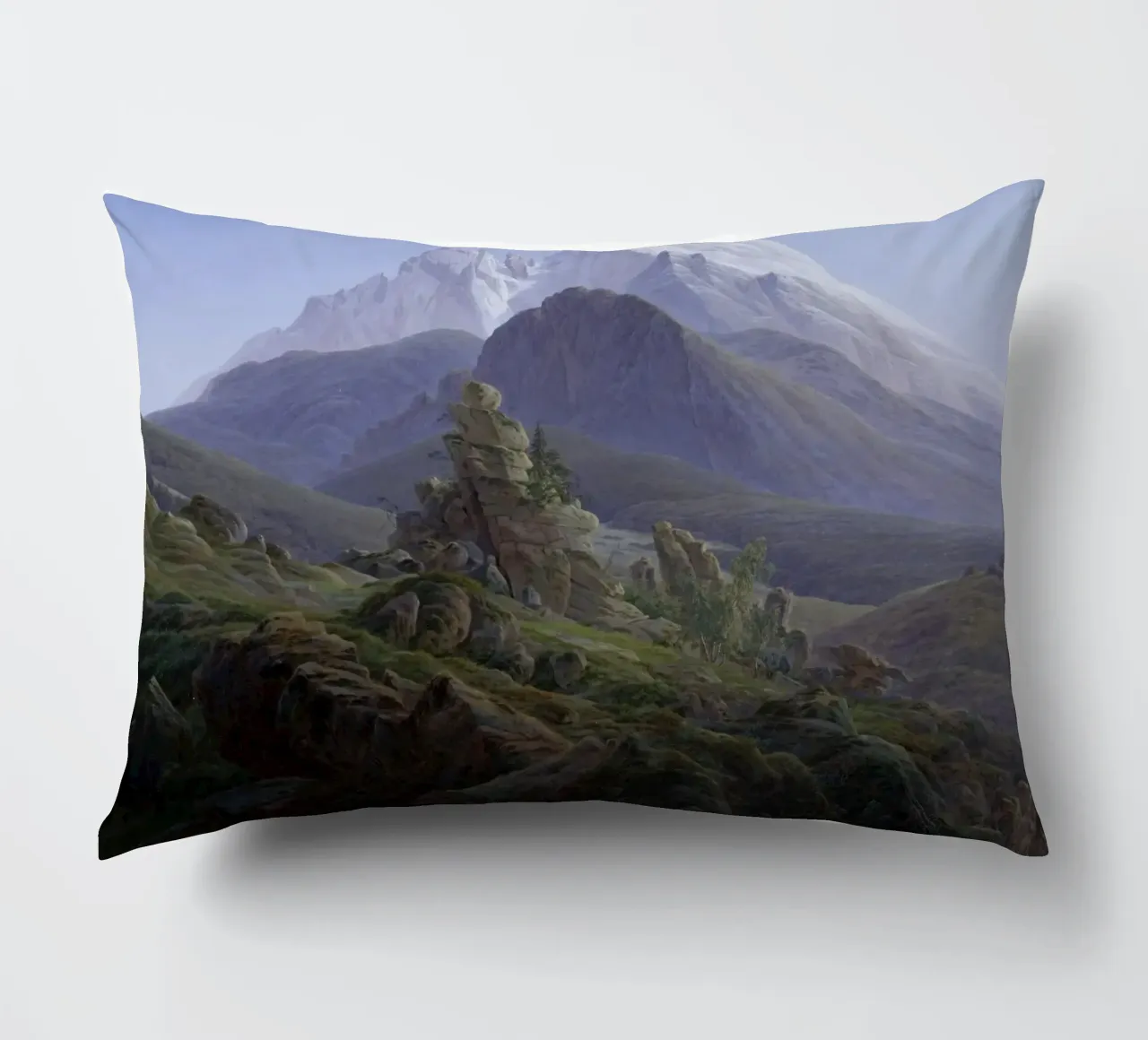 Caspar David Friedrich - Il Watzmann cuscino da Timeless Artworks
