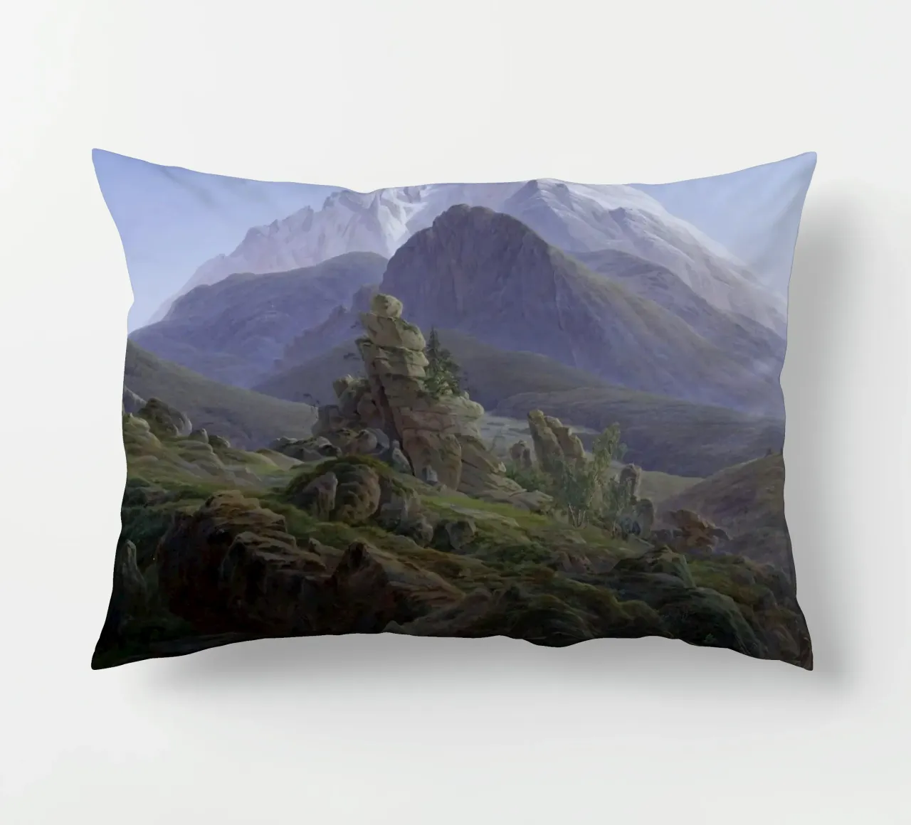Caspar David Friedrich - Il Watzmann cuscino da Timeless Artworks