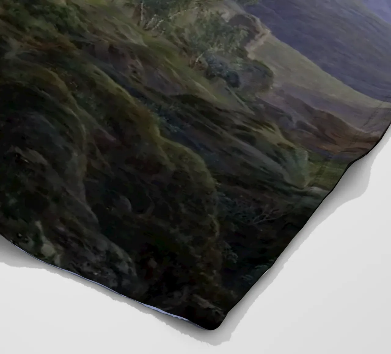 Caspar David Friedrich - The Watzmann fleece blanket by Timeless Artworks