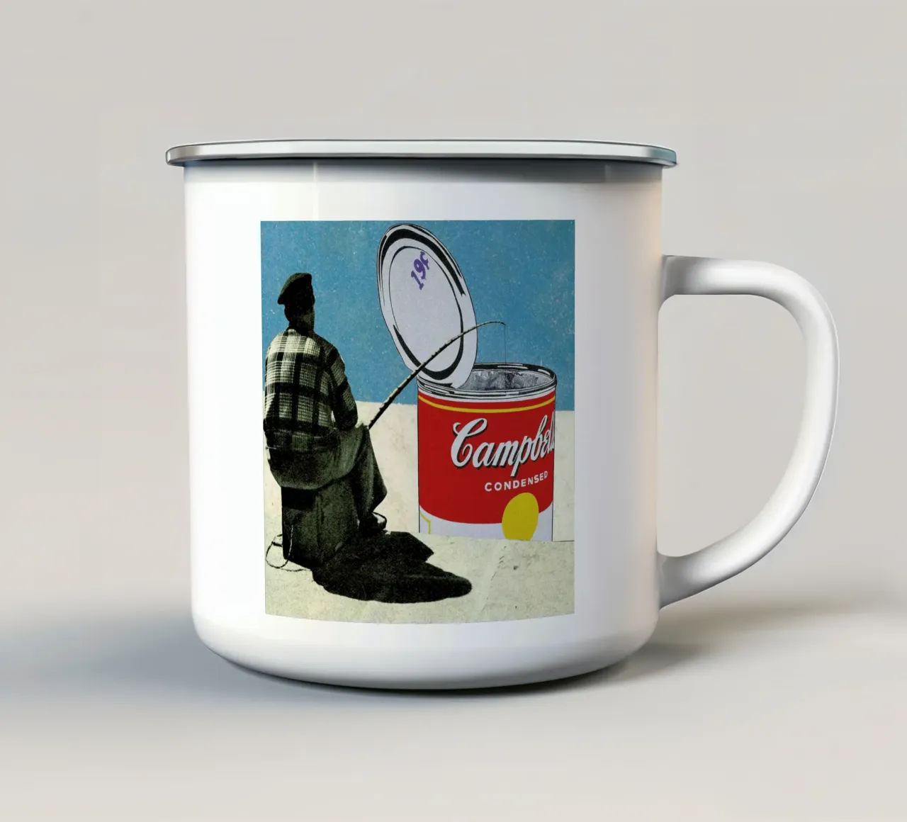 Fishing For Warhol tazza in smalto da Sammy Slabbinck