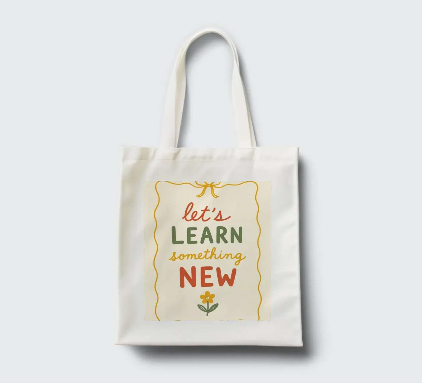 Let’s Learn Something New tote bag by KUNST BY STEPHIE