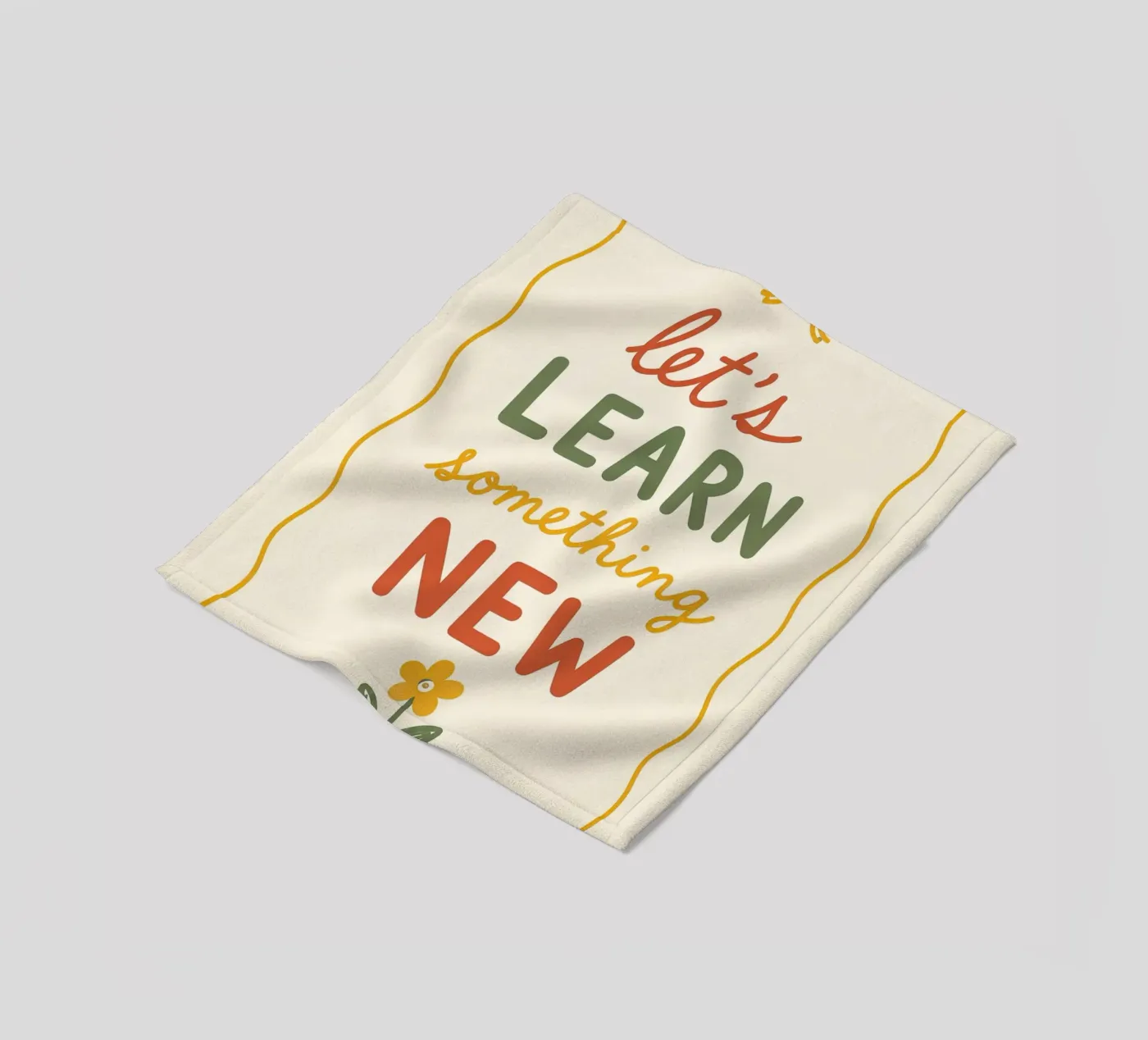 Let’s Learn Something New Fleecedecke von KUNST BY STEPHIE