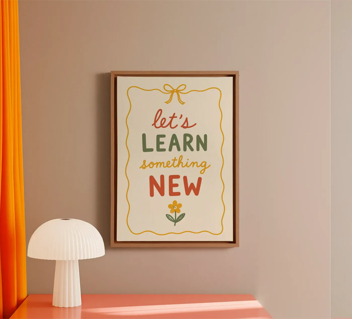 Let’s Learn Something New canvas by KUNST BY STEPHIE