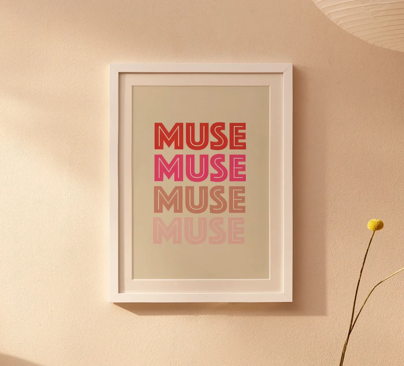 Muse red poster by george andreas