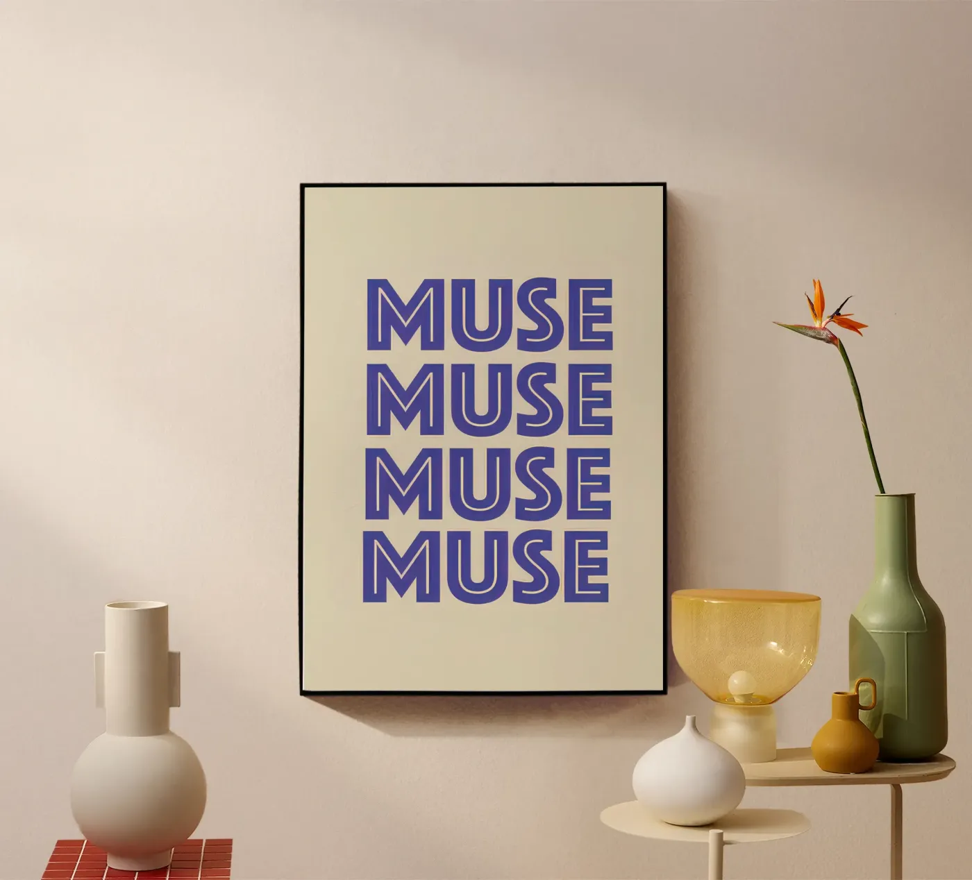 Blu Muse plexiglass da george andreas