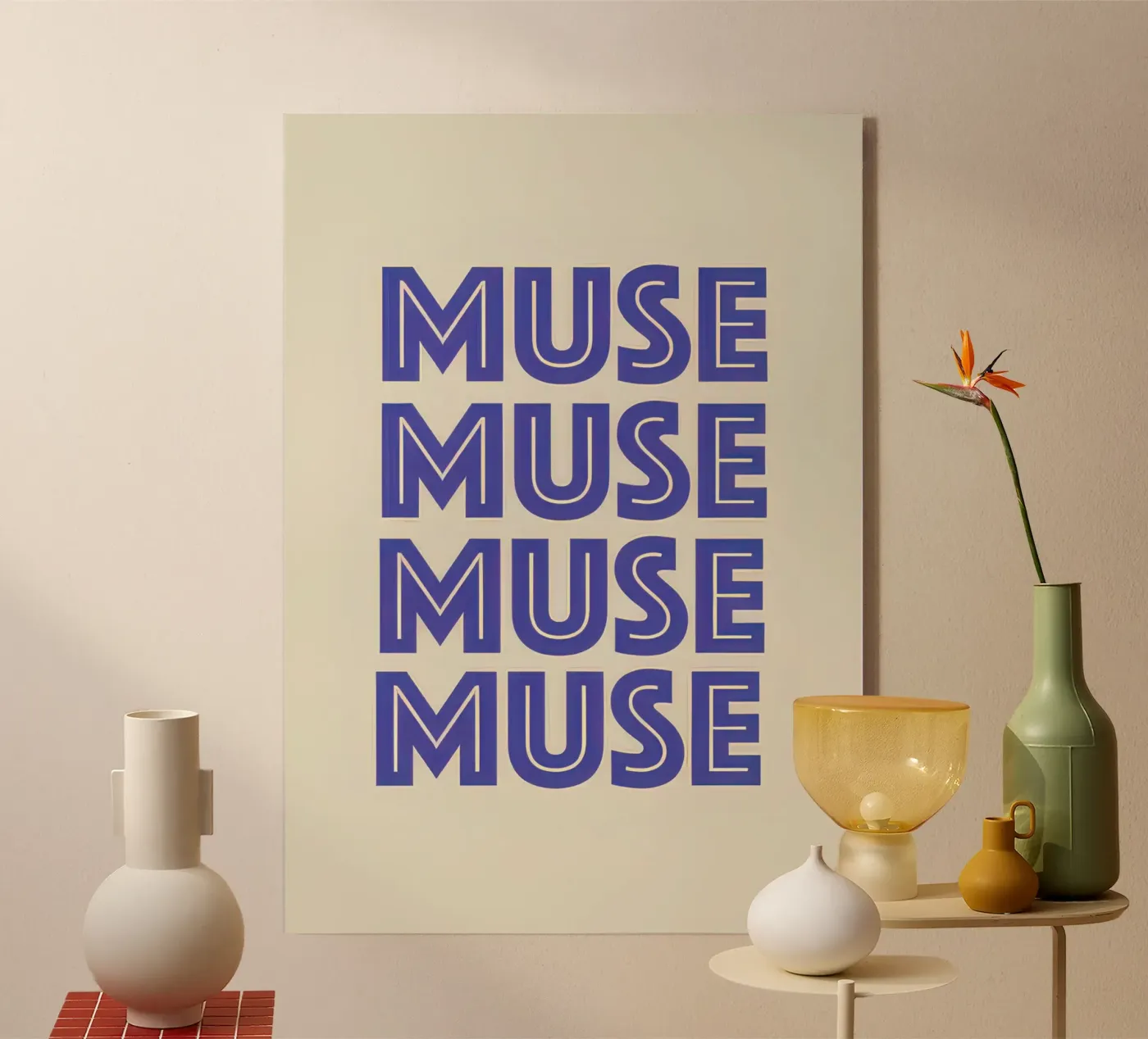 Blu Muse plexiglass da george andreas