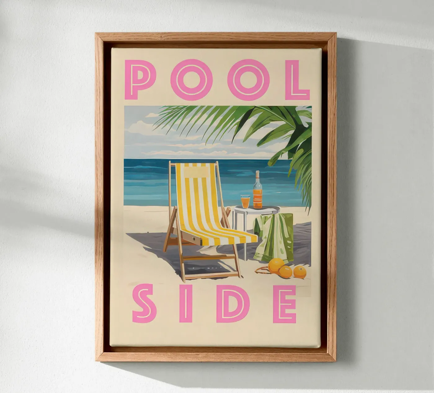 Pool Side canvas by george andreas
