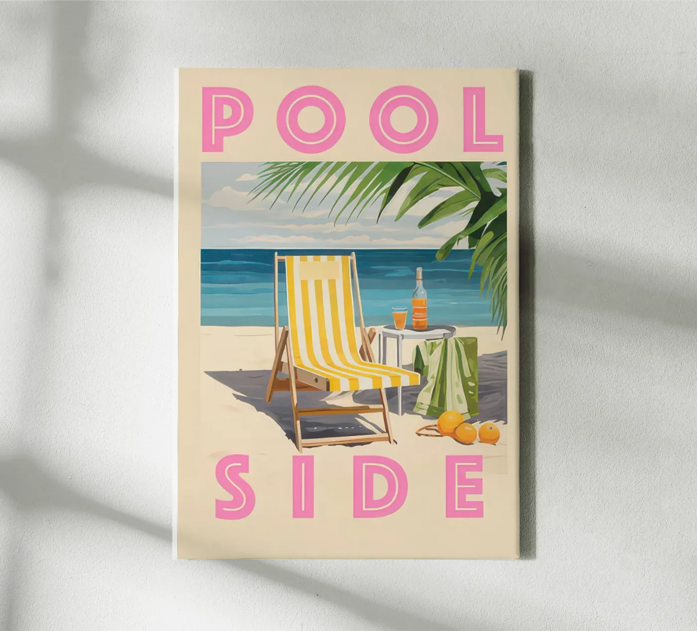 Pool Side canvas by george andreas