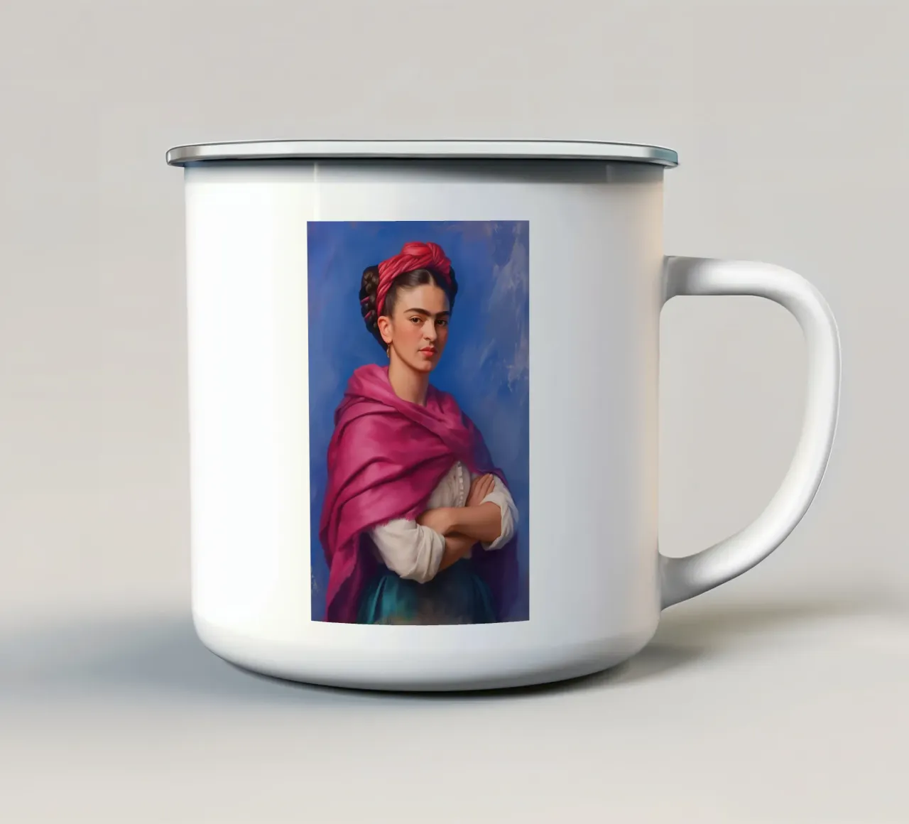 Frida Arte messicana tazza in smalto da Carinaprint