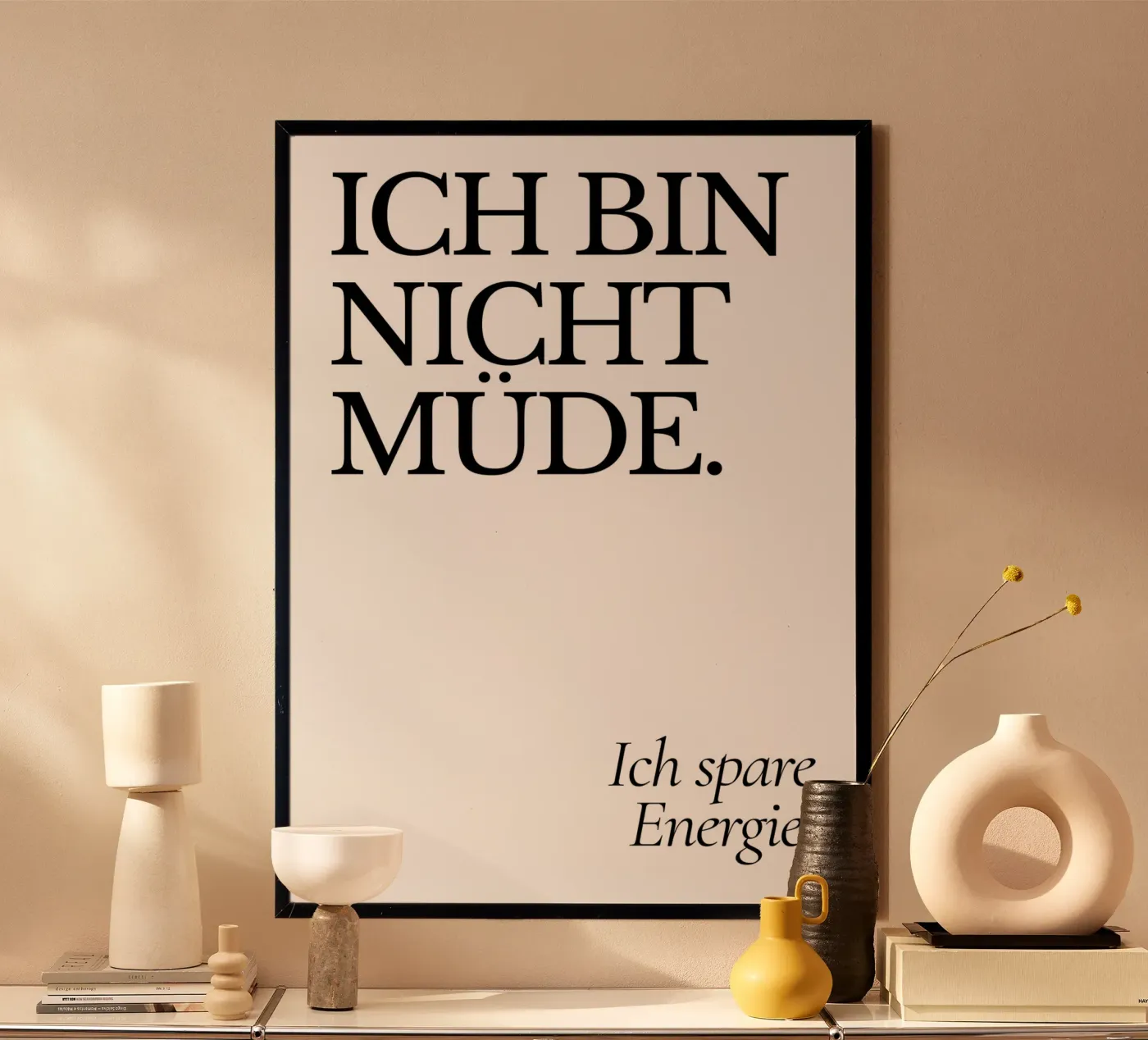 Nicht Müde. poster da PurePeachCleanLine