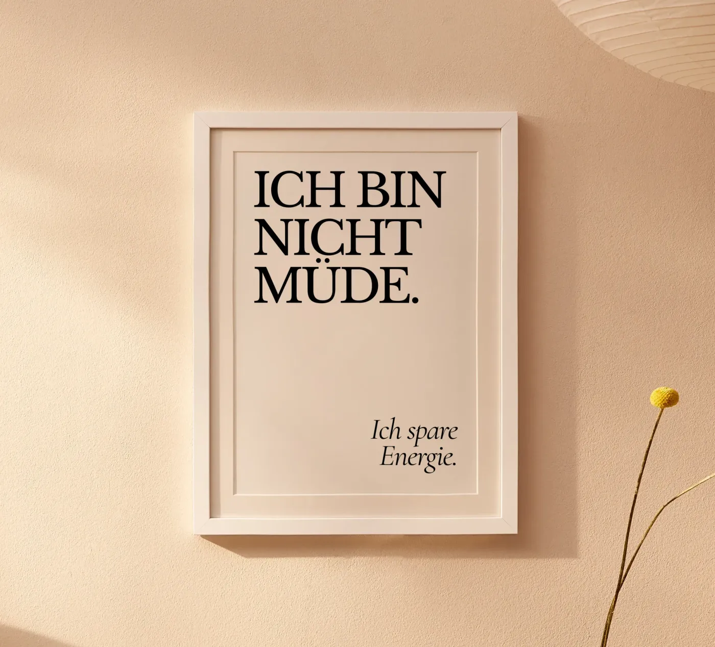 Nicht Müde. poster da PurePeachCleanLine