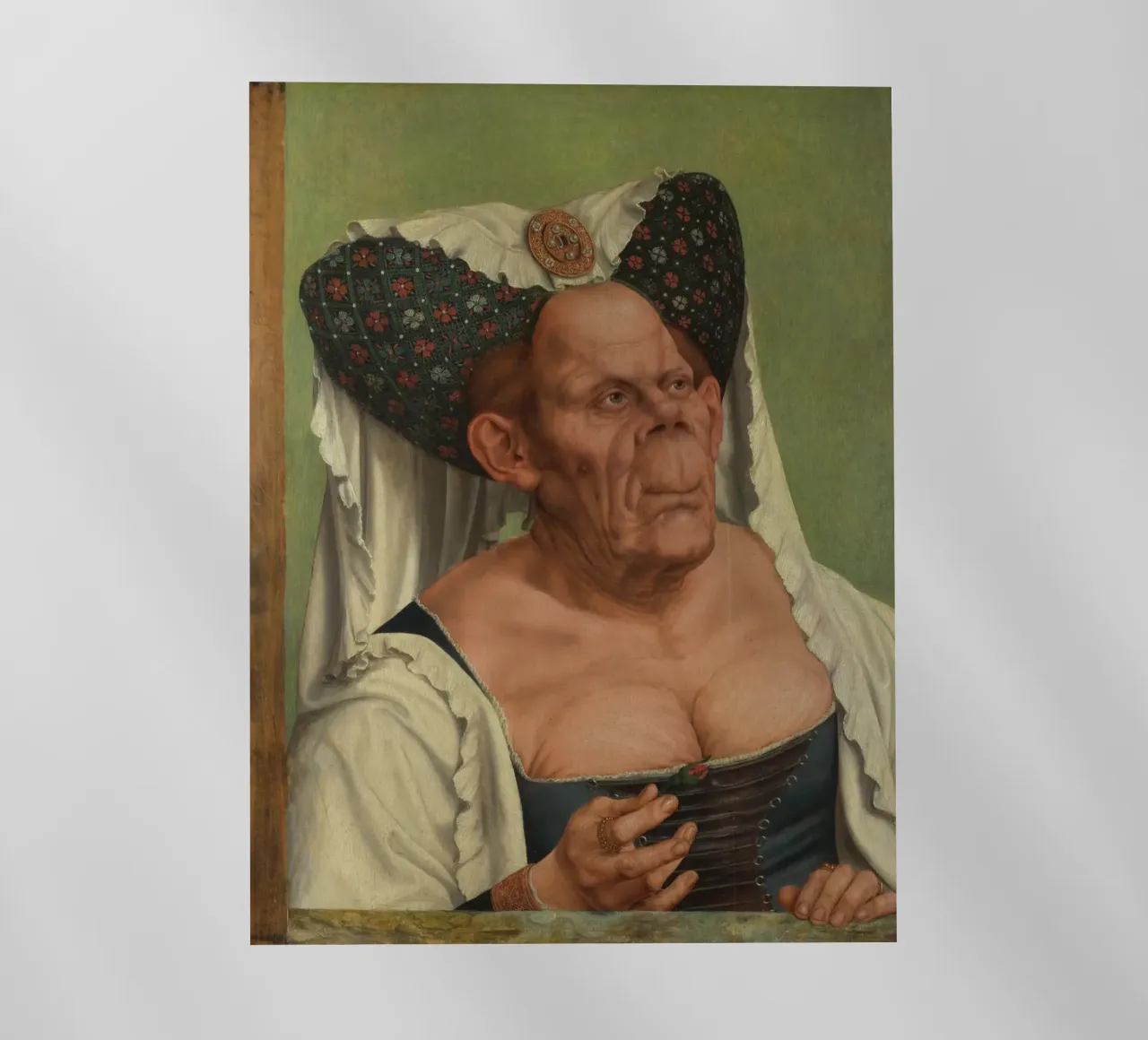 Quentin Matsys - Una vecchia donna grottesca pellicola backlit da Timeless Artworks