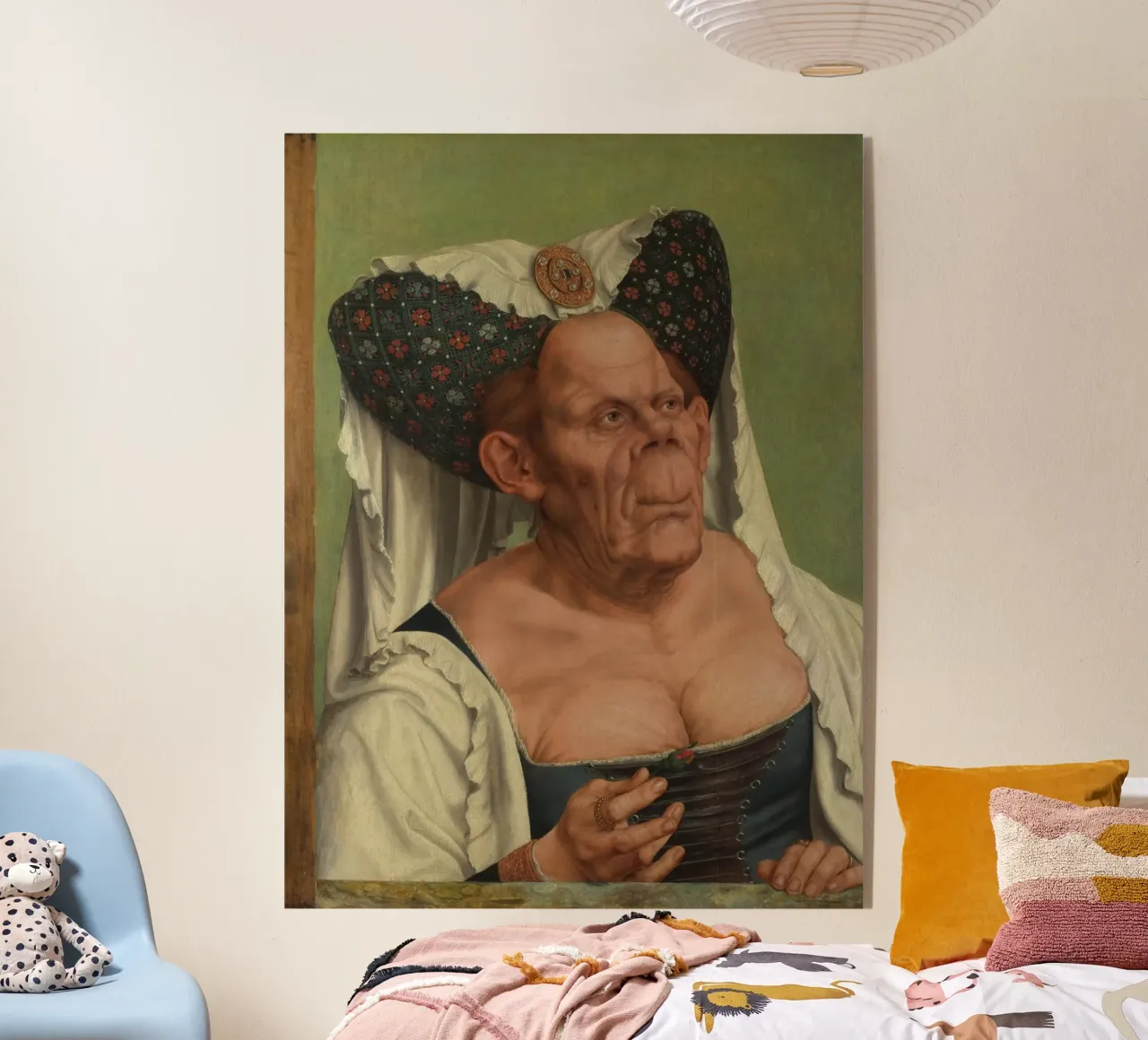 Quentin Matsys - Una vecchia donna grottesca plexiglass da Timeless Artworks