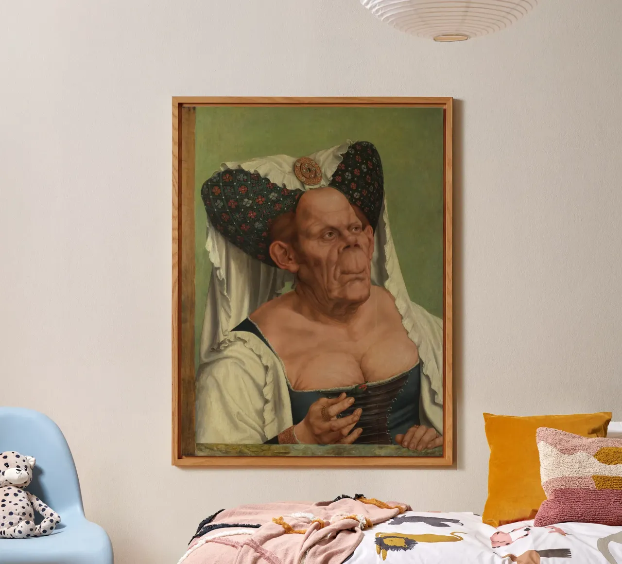 Quentin Matsys - Una vecchia donna grottesca alluminio dibond da Timeless Artworks