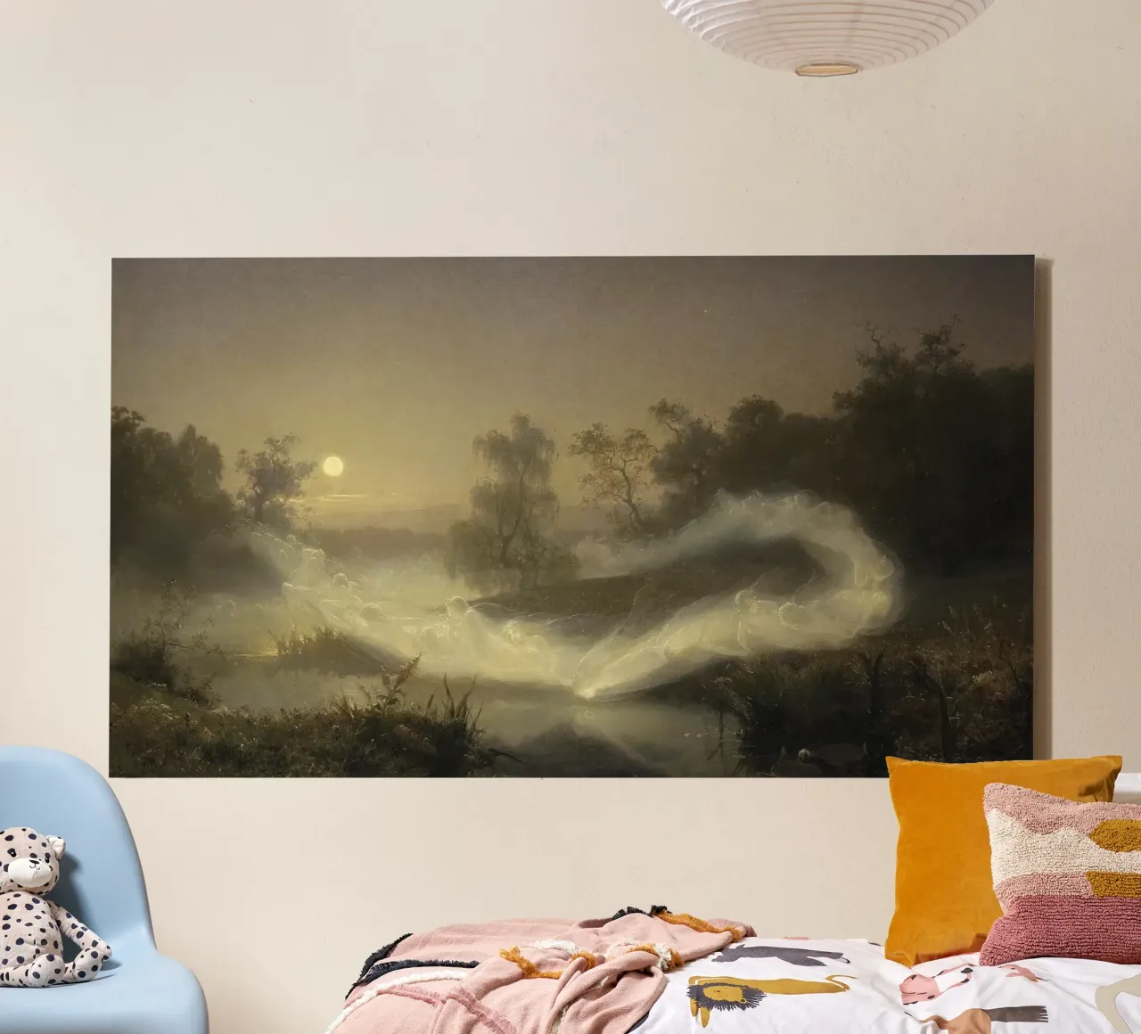 August Malmström - Fate danzanti tela con Cornice a cassetta da Timeless Artworks