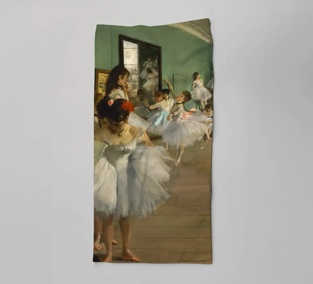 Edgar Degas - De dansles badhanddoek van Timeless Artworks