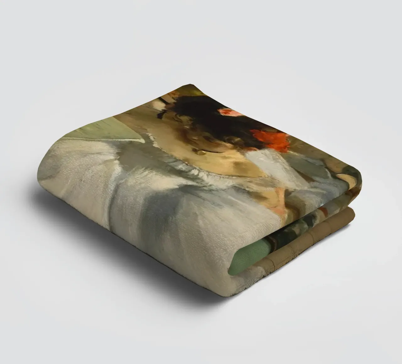 Edgar Degas - De dansles badhanddoek van Timeless Artworks