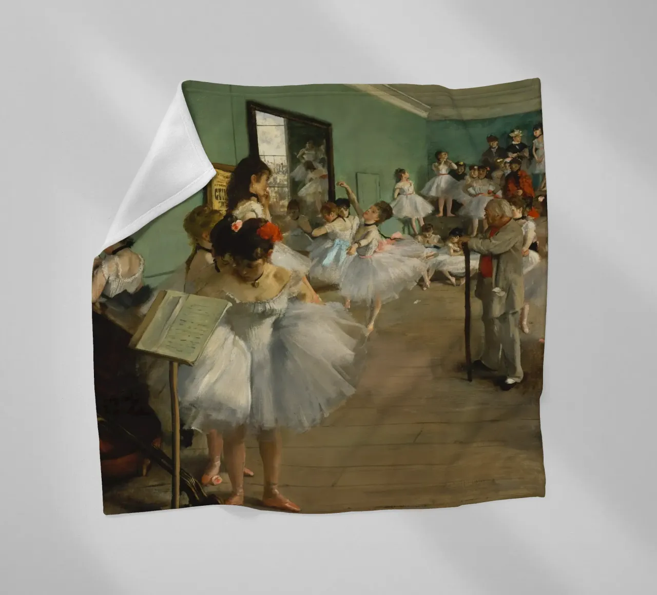 Edgar Degas - La classe di danza coperta in pile da Timeless Artworks